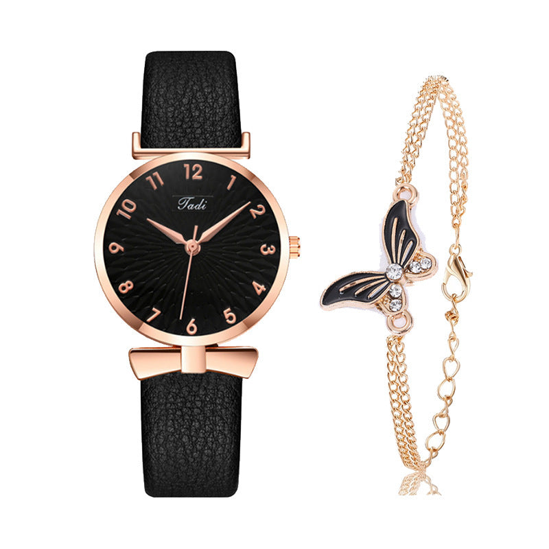 Montre à quartz personnalisée pour femme avec bracelet tendance