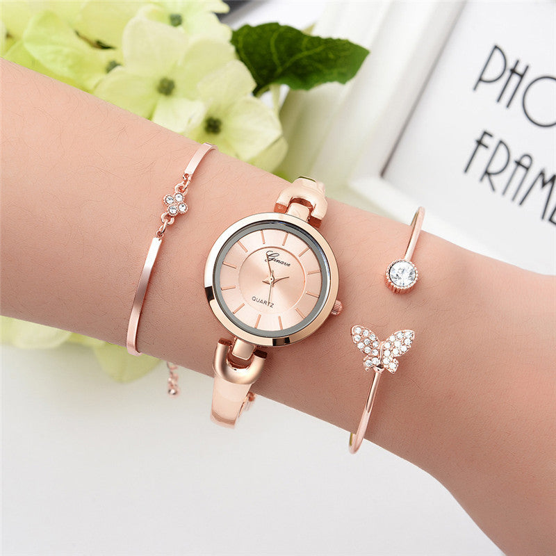 Ensemble de montre-bracelet à quartz de style créatif et tendance