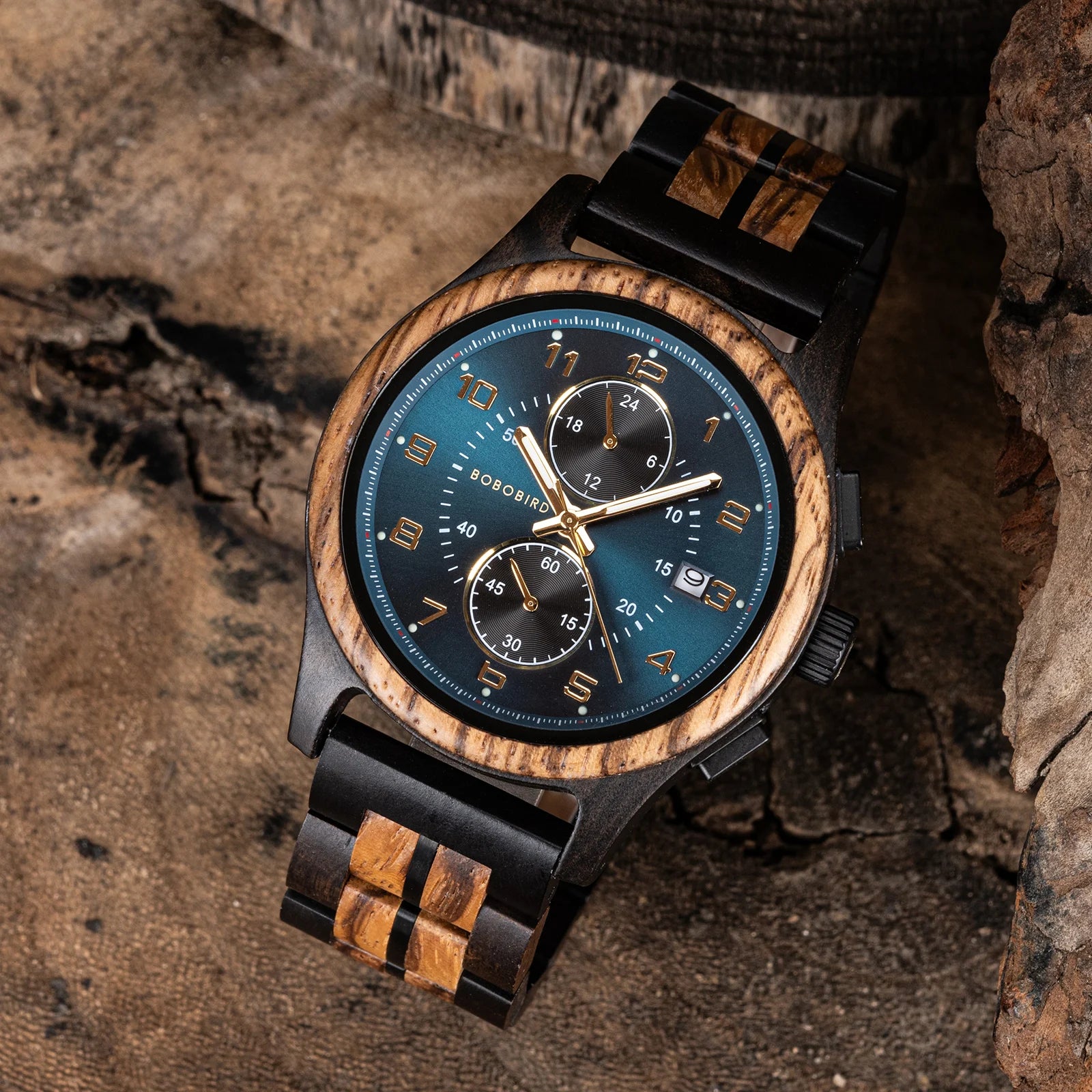 BOBO BIRD Watch Wood Wristwatch Man Handcrafted Vintage New Wooden Quartz Watch With Stylish Natural Wood Watch Unique Custom - IFINDALL