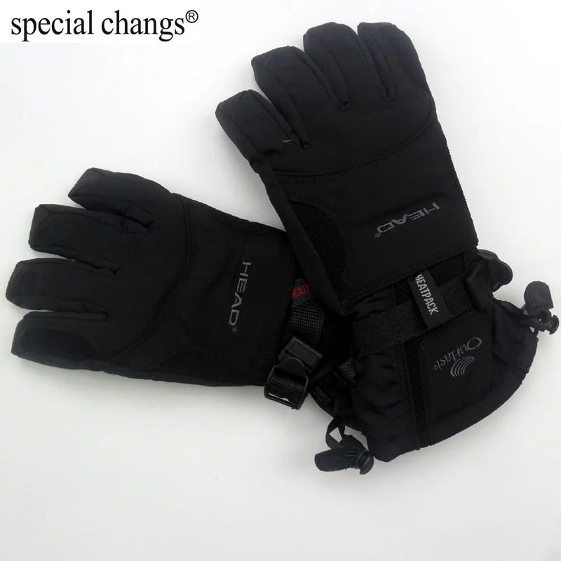 Free Shipping Professional head all-weather waterproof thermal skiing gloves for men Motorcycle winter waterproof sports outdoor