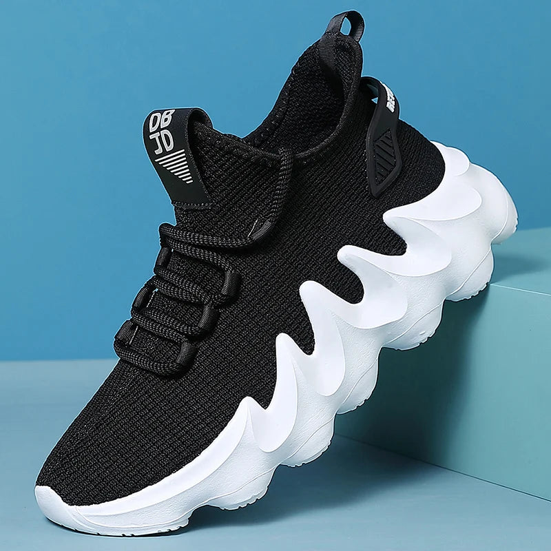 New Male Sneakers Simple Comfortable Walking Shoes Lightweight Soft Sole Lace-Up Casual Shoes Tenis Masculino Mens Trainers - IFINDALL
