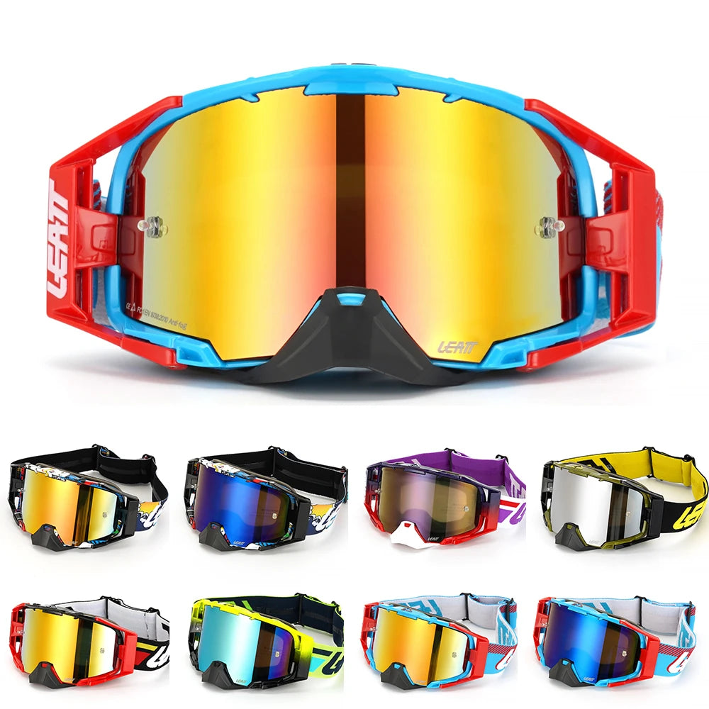 LEATT Velocity 6.5 Motocross Goggles Double Layers Anti Fog Motorcycle Goggle Outdoor Sport Skiing Glasses MTB Downhill Eyewear