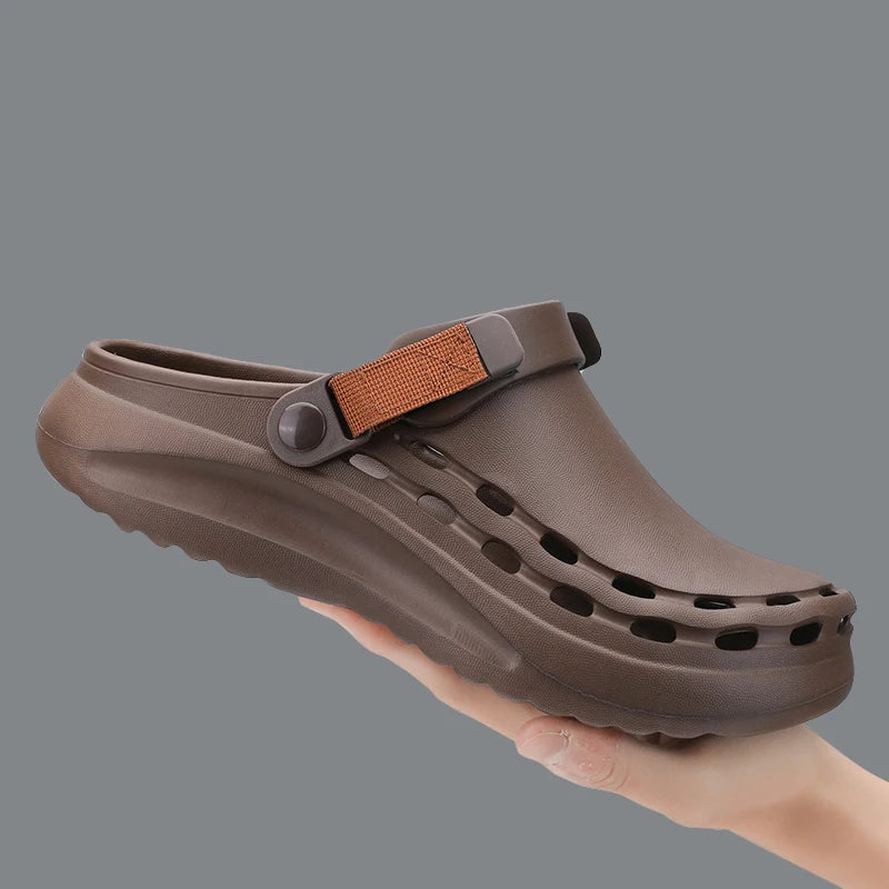 Quick-Dry EVA Mens Clogs Slippers Fashion Sandals Lightweight Outdoor Essentials Beach Shoes Casual Men Slippers Garden Shoes - IFINDALL