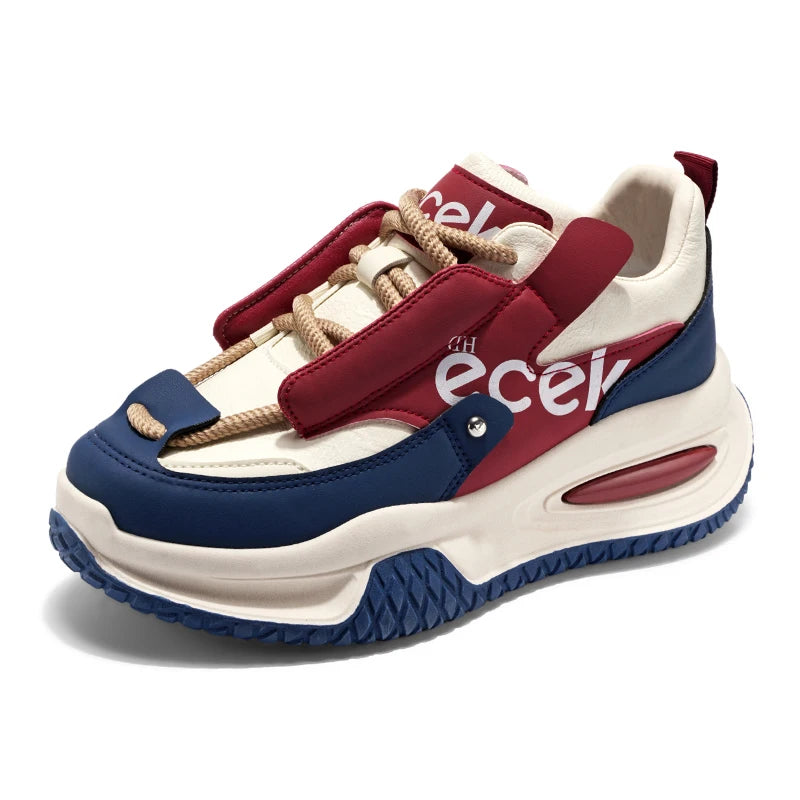 Designer Thick Bottom Mens Casual Sneakers Outdoor Athletic Jogging Shoes Fashion Board Shoes Breathable Anti Slip Walking Shoes - IFINDALL