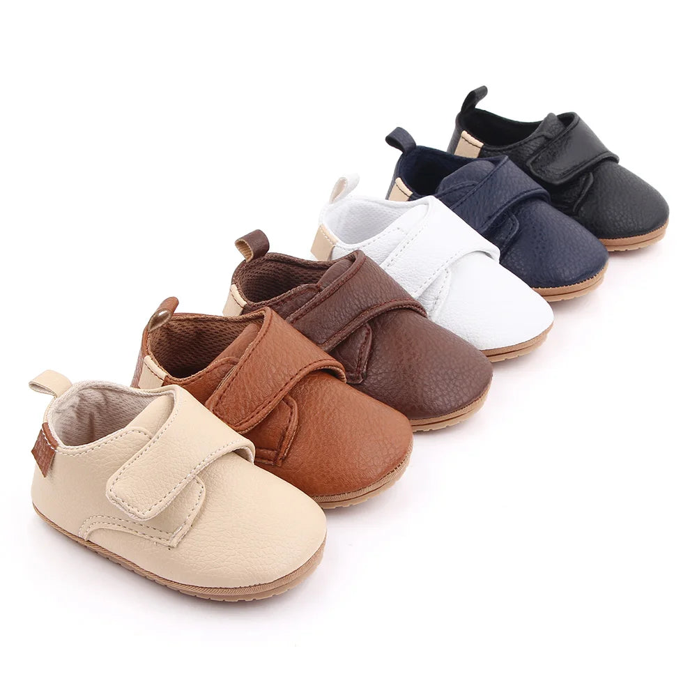Baby Casual Shoes Korean Style Non-slip Classical High Quality PU and TPR Soft and Warm Toddler Shoes for 0-9-18 Months D2587