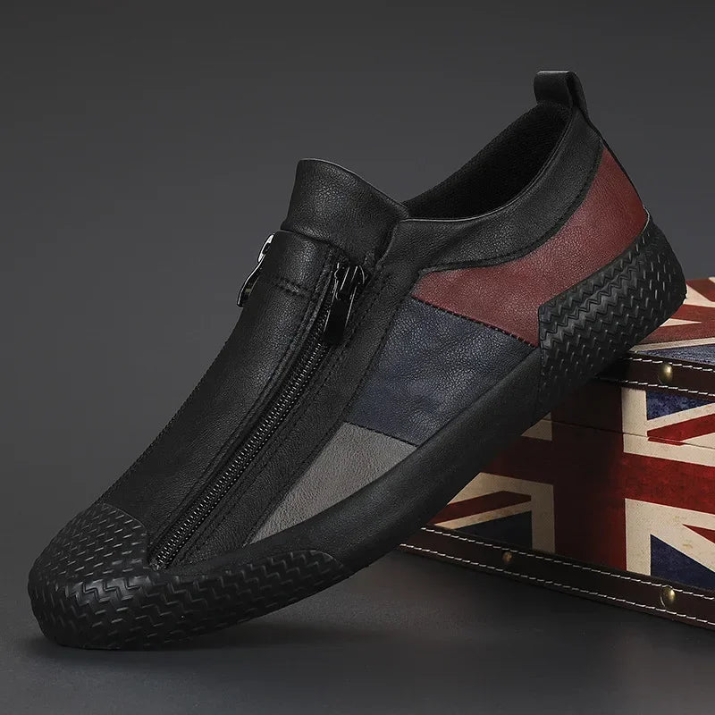 Men's Sneakers High Quality Men Shoes Comfortable Leather Shoes Wear-resistant Plus Size Casual Driving Shoes Hot Sale Moccasins - IFINDALL