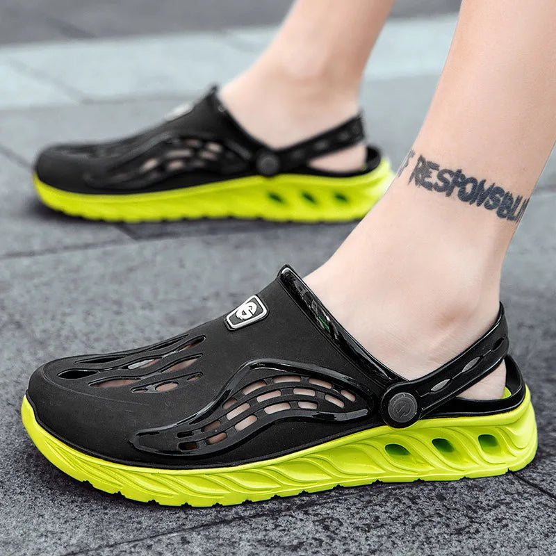 Men's Casual Sandals Breathable Comfortable Versatile Men's Slippers Fashionable Trendy Non Slip Flat Shoes for Men Slippers - IFINDALL