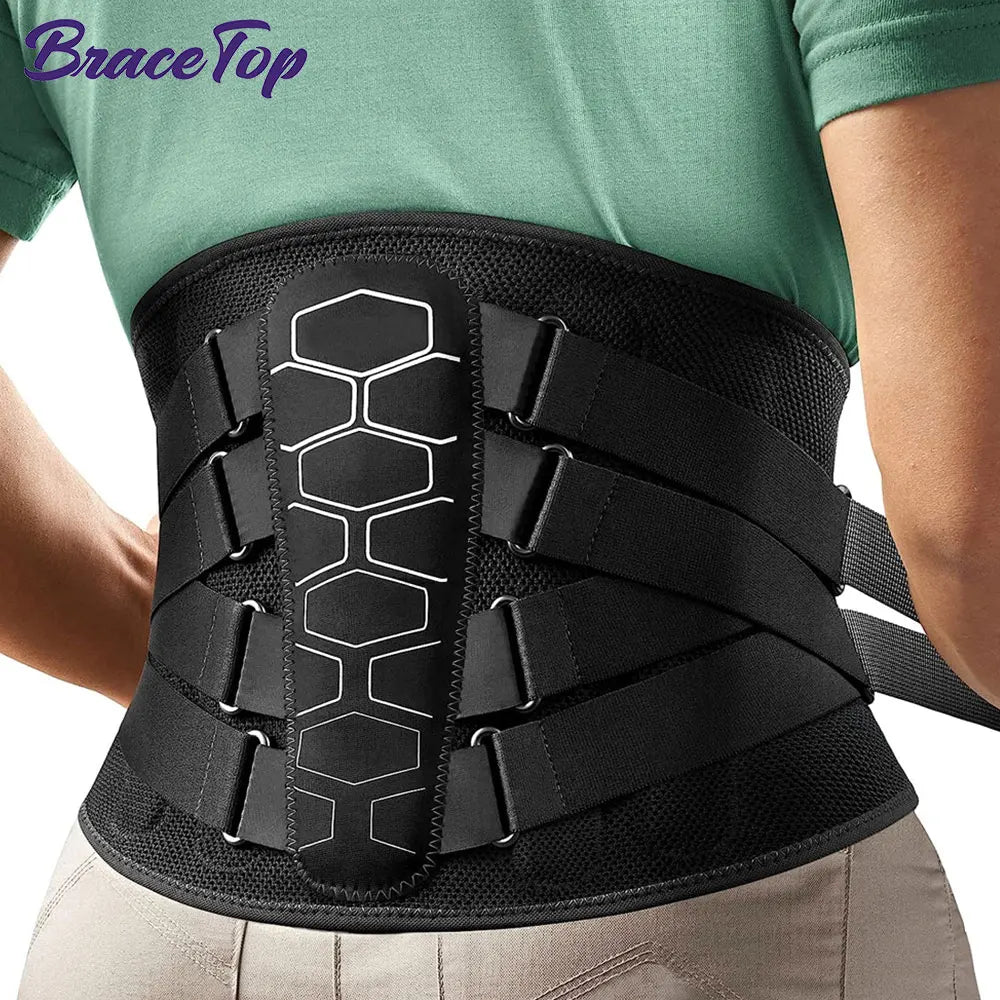 Lower Back Brace for Pain Relief,Back Support Belt, Flexible Lumbar Support Waist Belt for Lifting At Work,Scoliosis Pain Relief