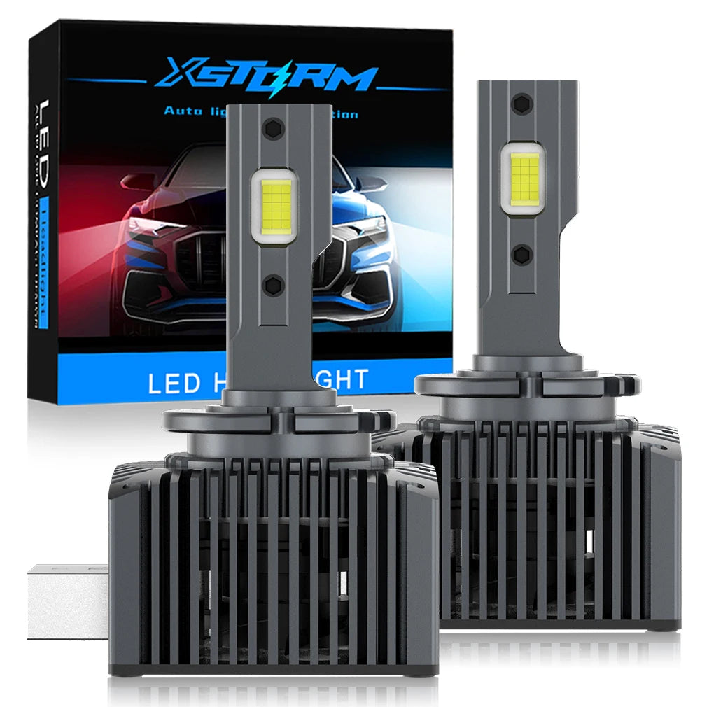 XSTORM D1S LED D2S D3S D4S D5S D8S HID D1R D2R D3R D4R D5R D8R Headlight Bulb Car Turbo LED CSP Lamp Canbus 160W 6500K White - IFINDALL