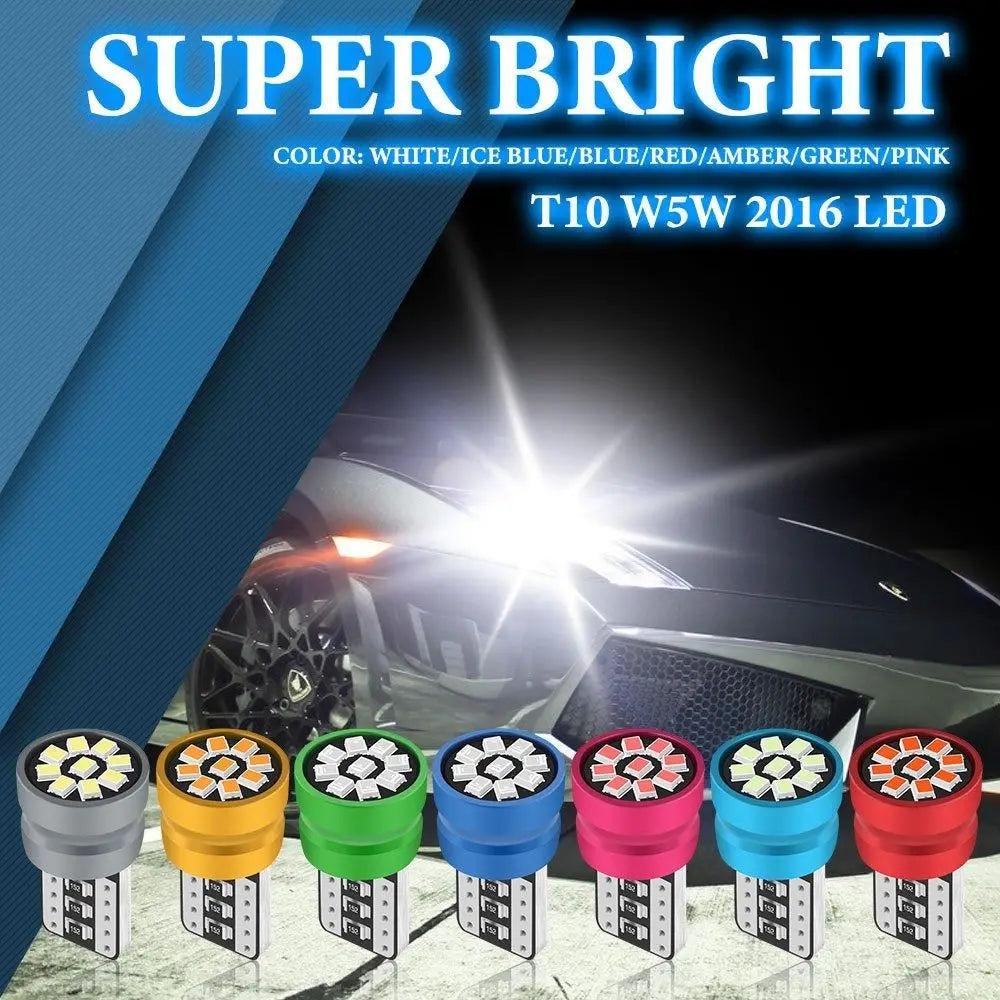 T10 W5W 168 192 Led Tail Light 2016 9smd 12V Auto Lamp CANBUS NO Error Car Marker Parking Bulb Licence Plate Light Car Lights - IFINDALL