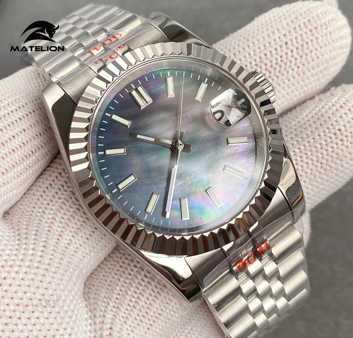 Matelion 200M Waterproof 36mm 39mm White Black MOP Shell Dial Luminous Sapphire NH35A Diving Watch Men Steel Bracelet 2024 - IFINDALL