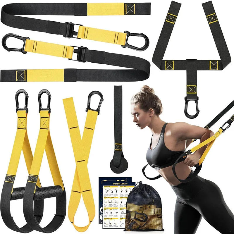 Hanging Training Strap Adjustable Fitness Band Chest Exercise Strap Resistance Training Home Gym Exercise Equipment Resistance