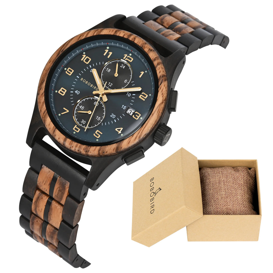 BOBO BIRD Watch Wood Wristwatch Man Handcrafted Vintage New Wooden Quartz Watch With Stylish Natural Wood Watch Unique Custom - IFINDALL