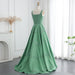 Sharon Said Luxury Beaded Green Spaghetti Arabia Elegant Evening dress for 2025 Dubai Women Wedding Party Gown SS225 Customized - IFINDALL