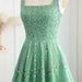 Sharon Said Luxury Beaded Green Spaghetti Arabia Elegant Evening dress for 2025 Dubai Women Wedding Party Gown SS225 Customized - IFINDALL
