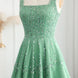 Sharon Said Luxury Beaded Green Spaghetti Arabia Elegant Evening dress for 2025 Dubai Women Wedding Party Gown SS225 Customized - IFINDALL