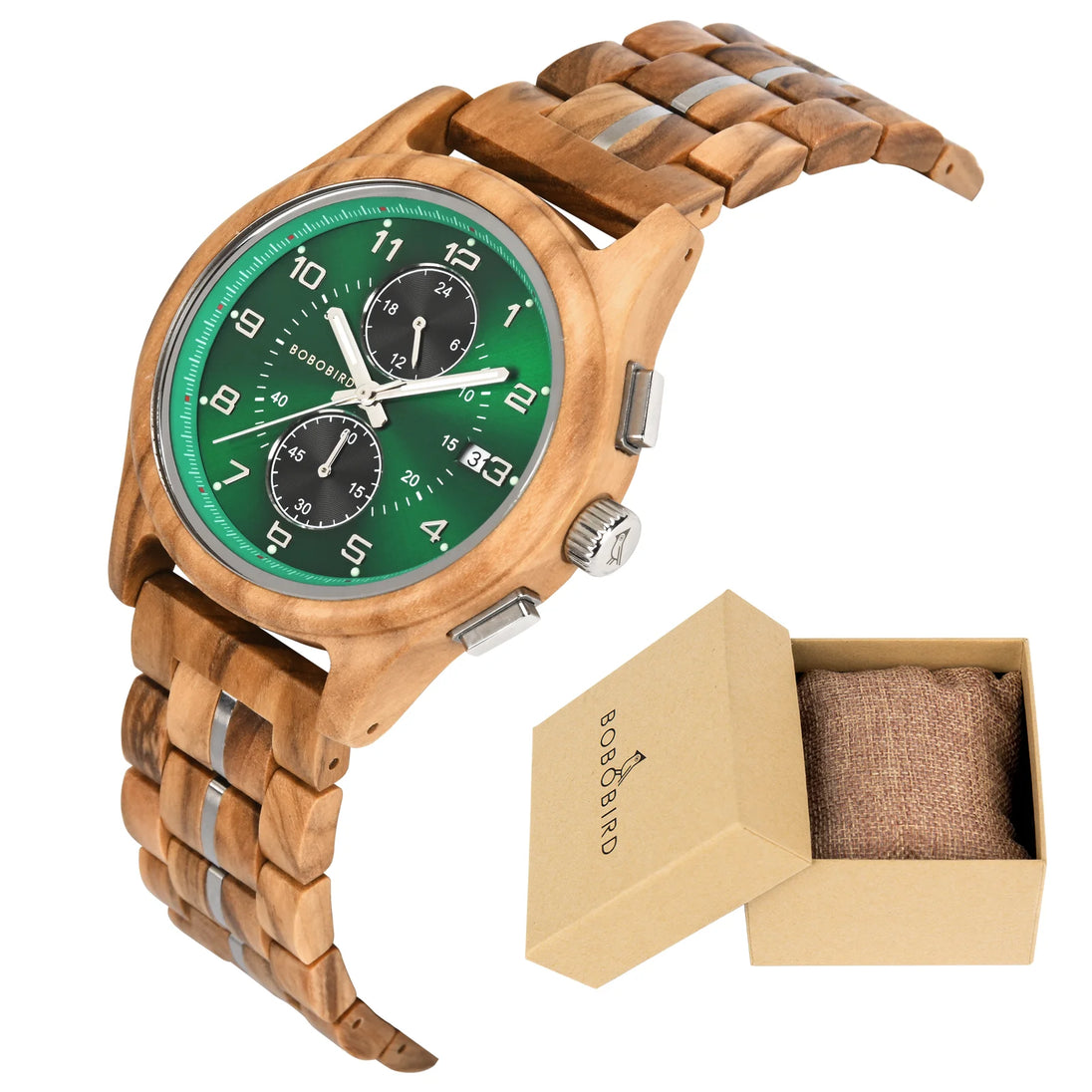 BOBO BIRD Watch Wood Wristwatch Man Handcrafted Vintage New Wooden Quartz Watch With Stylish Natural Wood Watch Unique Custom - IFINDALL