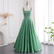 Sharon Said Luxury Beaded Green Spaghetti Arabia Elegant Evening dress for 2025 Dubai Women Wedding Party Gown SS225 Customized - IFINDALL