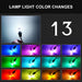 EURS RGB T10 W5W 10 SMD Colorful Car LED Clearance Light Marker Lamp Position Light with Remote Control 12V Auto Atmosphere lamp - IFINDALL