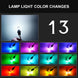 EURS RGB T10 W5W 10 SMD Colorful Car LED Clearance Light Marker Lamp Position Light with Remote Control 12V Auto Atmosphere lamp - IFINDALL