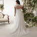 Jiayigong Cheap Plus Size Wedding Dresses Stock Customized Cap Sleeve V-neck Lace Applique Chiffon Beach  Dress Vestido De Novia - IFINDALL