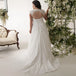 Jiayigong Cheap Plus Size Wedding Dresses Stock Customized Cap Sleeve V-neck Lace Applique Chiffon Beach  Dress Vestido De Novia - IFINDALL