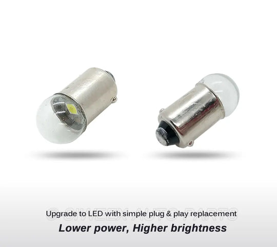 1 Pcs BA9S T4W Car Bulbs T2W T3W H5W Interior Lamp Reading License Plate Lights 1 LED 3030 SMD DC 12V 12913 12910 12929 White - IFINDALL