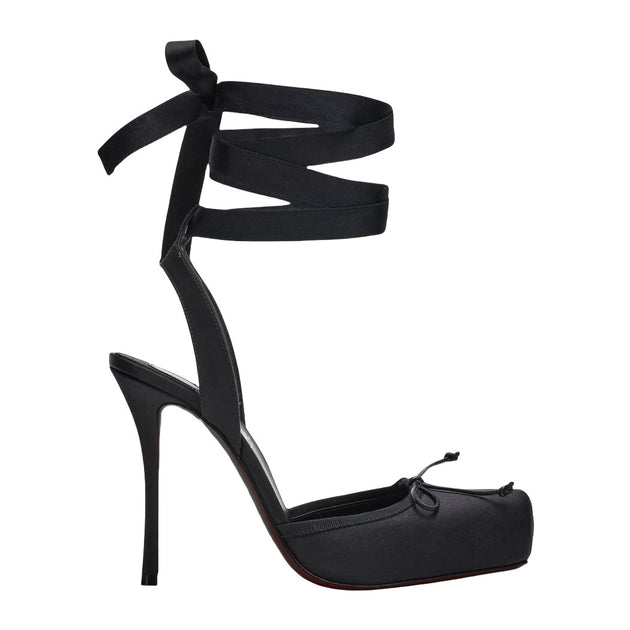 Pig Nose Ballet High Heels Stilettos Bow Sandals by IFINDALL