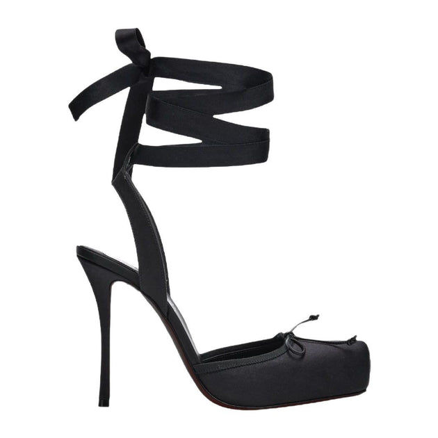 Pig Nose Ballet High Heels Stilettos Bow Sandals by IFINDALL