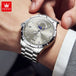 OLEVS Men's Watches Business Quartz Watch For Men Date Moon-Phase Wristwatch 2025 New Luxury Fashion Watch Waterproof 2956 - IFINDALL