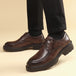 Men Dress Elevator Shoes Platform Breathable Lift Casual Business Luxury Genuine Leather Heightening Shoes 5/8/10CM Taller Male - IFINDALL