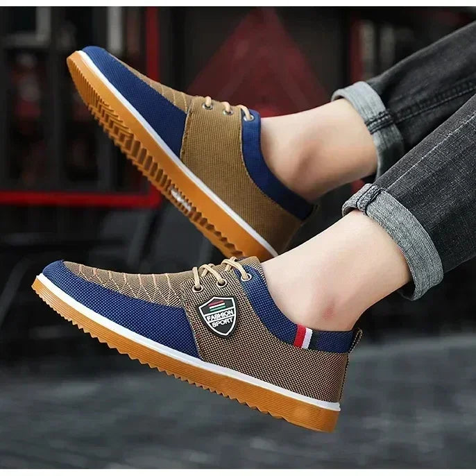 Men's casual shoes Vulcanized Work loafers Mesh Lightweight Man sports shoes Canvas Shoes for Men zapatos para hombres2025 - IFINDALL