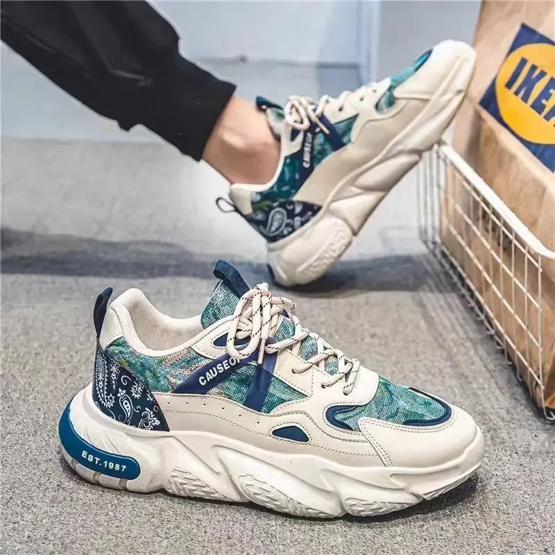 Fashion Men Sneakers Spring Breathable Comfort Air Cushion Running Shoes Outdoor Non Slip Wear-resistant Walking Shoe Zapatillas - IFINDALL