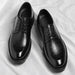 New Luxury Men's Brogues Leather Elevator Shoes Man Height Increase Insole 8cm/10cm Black Formal Business Wedding Work Men Shoes - IFINDALL