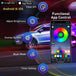 Neon Car LED Interior Lights RGB Ambient Light Fiber Optic Kit With APP Wireless Control LED Auto Atmosphere Decorative Lamp 12V - IFINDALL