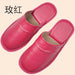 Genuine Cow Leather Slippers Homes In Indoor Slipper Spring Autumn Summer Men Women Elderly Non-slip Casual Single Slides Shoes - IFINDALL