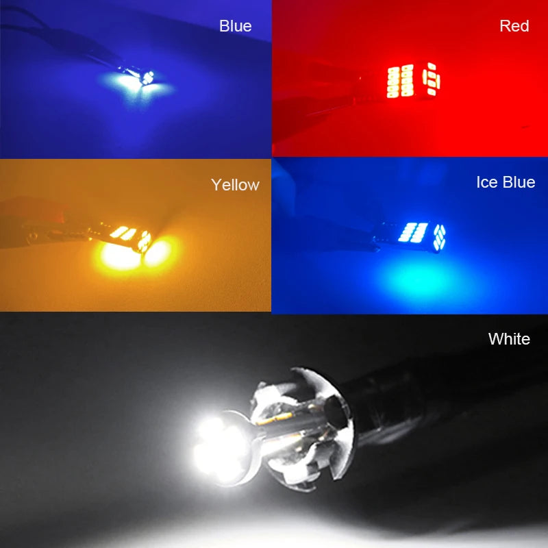 2/10pcs LED T10 W5W 194 501 LED Canbus No Error Car Interior Light T10 26 SMD 4014 Chip Pure White Instrument Lights Bulb Lamp - IFINDALL