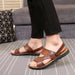 Mens Summer Sandals Outdoor Breathable Casual Sandalias  2025 Non Slip Beach Shoes Formal Office Walking Flats - IFINDALL