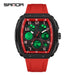 Men Sports Digital Wrist Watches For Male Clock Dual Display Man Tonneau Watches Chronograph Luminous Silicone Band Dropship - IFINDALL