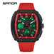 Men Sports Digital Wrist Watches For Male Clock Dual Display Man Tonneau Watches Chronograph Luminous Silicone Band Dropship - IFINDALL