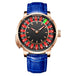 HAEMMER  New Men's Mechanical Watch Diamond Face NH35 Watch Men's Push Button Roulette Rotating Sapphire Glass Watch Waterproof - IFINDALL