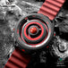 DANIEL GORMAN Red Planet Design Quartz Watch for Men Waterproof Luminous Sport Wristwatch with Magnetic Bead Pointers DG0525Red - IFINDALL