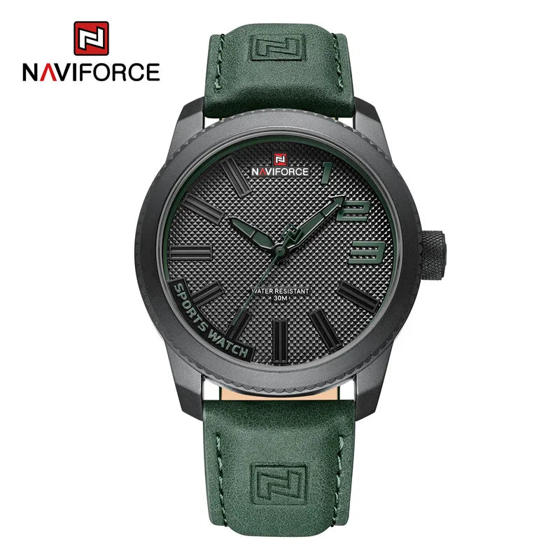 NAVIFORCE Men Wristwatch Top Brand Luxury Waterproof Watch Simple Sport Military Army Original Business Quartz Male Clock 9202 - IFINDALL