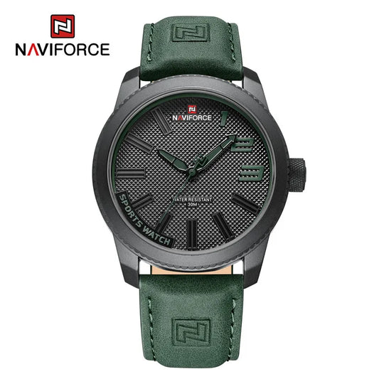 NAVIFORCE Men Wristwatch Top Brand Luxury Waterproof Watch Simple Sport Military Army Original Business Quartz Male Clock 9202 - IFINDALL