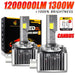 D1S D3S LED 1200000LM 1300W D1R D3R D2S D2R D4S D4R D8S Canbus Led Headlight 1:1 HID Plug&Play D SERIES Turbo Auto Lamp 6000K - IFINDALL