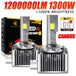 D1S D3S LED 1200000LM 1300W D1R D3R D2S D2R D4S D4R D8S Canbus Led Headlight 1:1 HID Plug&Play D SERIES Turbo Auto Lamp 6000K - IFINDALL