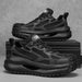Chunky Sneaker Men Designer Sport Shoes Fashion Casual Microfiber Leather Fabric Breathable Height Increased Flat Platform Shoes - IFINDALL