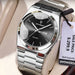 POEDAGAR Fashion Men's Watches Simple Trend Original Quartz Watch for Man Waterproof Stainless Steel Wristwatch Luminous Date - IFINDALL