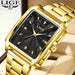 LIGE Fashion Business Watch Men Square Sport Waterproof Watches For Men Top Brand Luxury Military Quartz Chronograph Wristwatch - IFINDALL