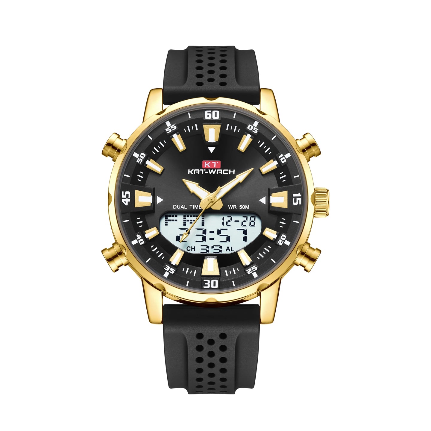 kat-wach Men's quartz watches original waterproof  high quality  automatic male timepiece black watch gifts for dad watches men - IFINDALL